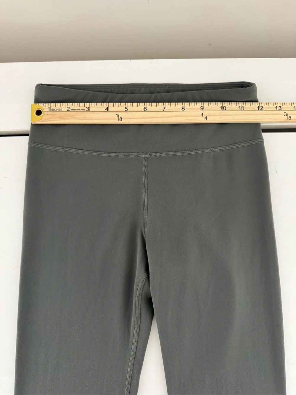Athleta Girl High Rise Powervita Chit Chat Leggings Gray XL 14